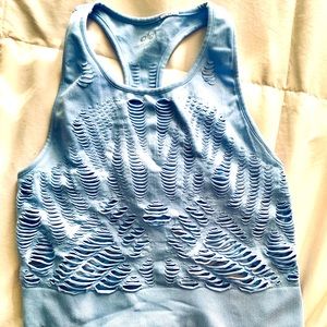 Alo Yoga laser-cut sleeveless Crop Top Size Sm
